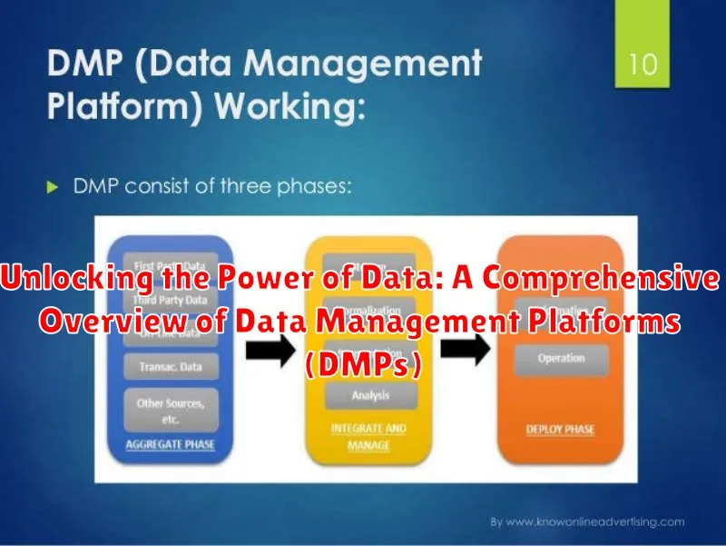 Unlocking the Power of Data: A Comprehensive Overview of Data Management Platforms (DMPs)