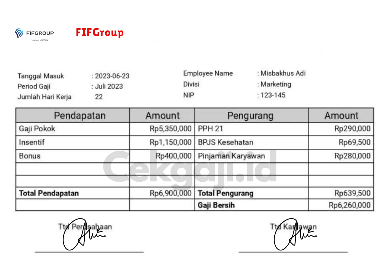 Slip Gaji FIFGroup