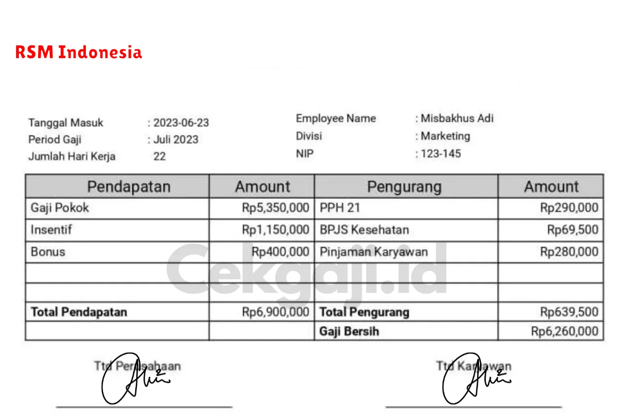 Slip Gaji RSM Indonesia